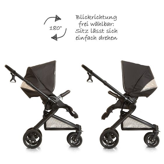 Hauck Kinderwagen-Set Atlantic Plus Trio Set - Caviar
