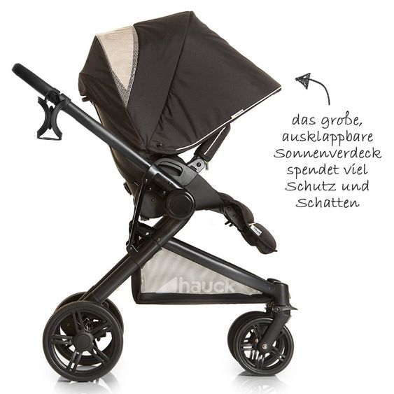 Hauck Kinderwagen-Set Atlantic Plus Trio Set - Caviar
