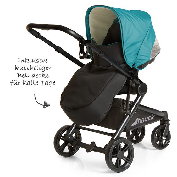 Hauck Kinderwagen-Set Atlantic Plus Trio Set inkl. Isofix Basis - Everglade