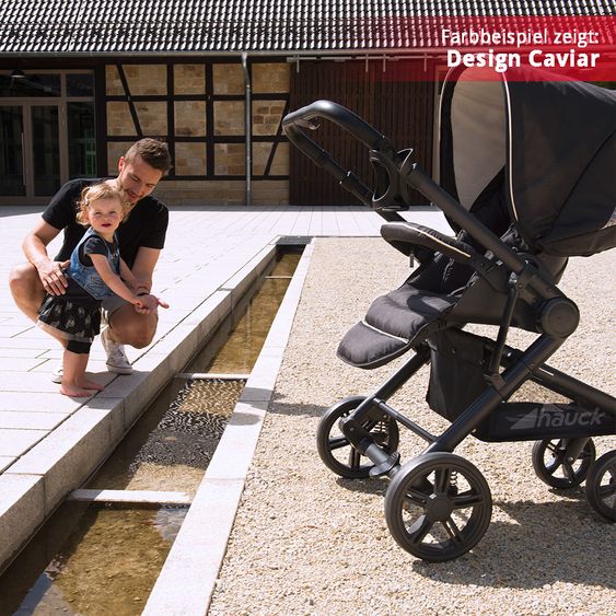 Hauck Kinderwagen-Set Atlantic Plus Trio Set inkl. Isofix Basis - Everglade