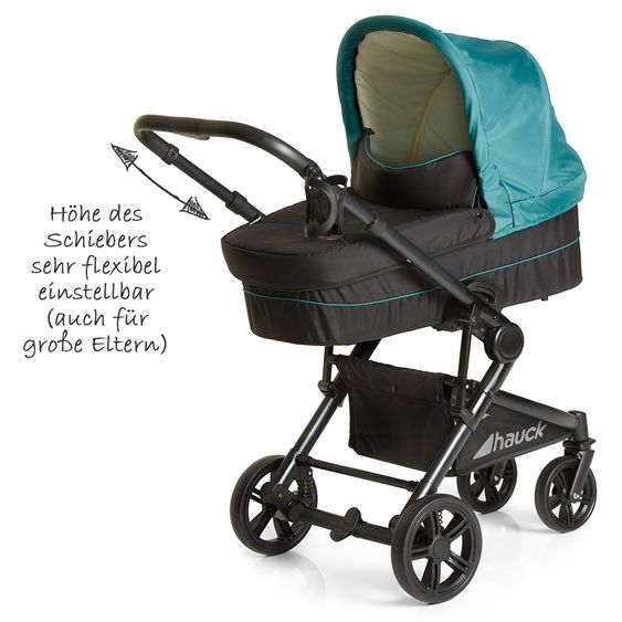 Hauck Kinderwagen-Set Atlantic Plus Trio Set inkl. Isofix Basis - Everglade