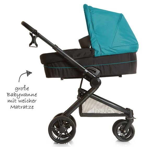 Hauck Kinderwagen-Set Atlantic Plus Trio Set inkl. Isofix Basis - Everglade