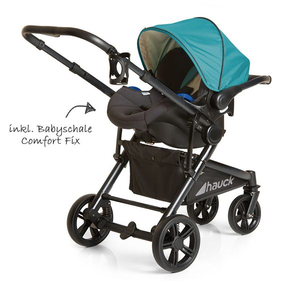 Hauck Kinderwagen-Set Atlantic Plus Trio Set inkl. Isofix Basis - Everglade