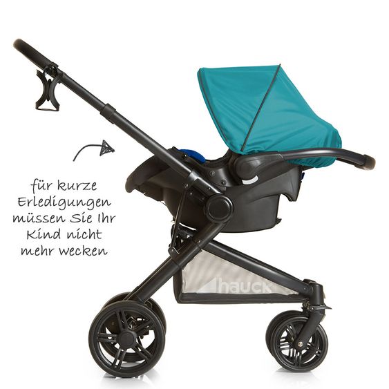 Hauck Kinderwagen-Set Atlantic Plus Trio Set inkl. Isofix Basis - Everglade