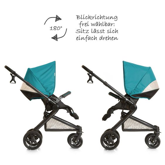 Hauck Kinderwagen-Set Atlantic Plus Trio Set inkl. Isofix Basis - Everglade