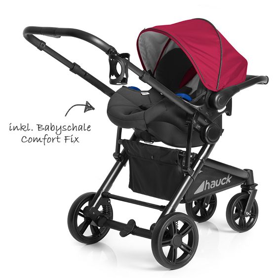 Hauck Kinderwagen-Set Atlantic Plus Trio Set inkl. Isofix Basis - Tango