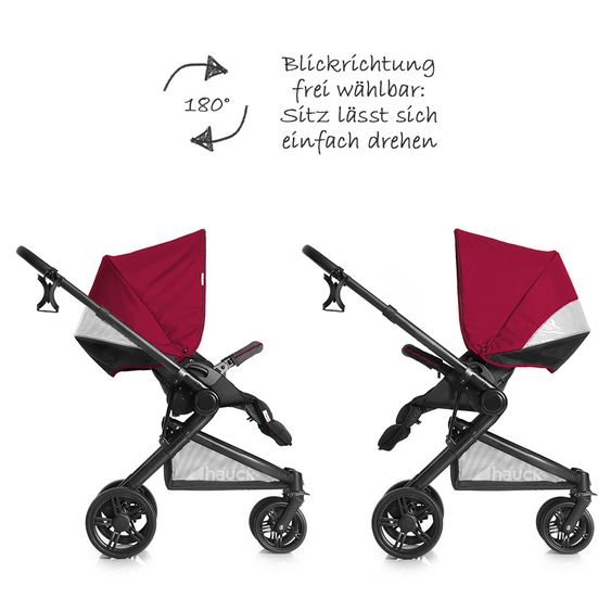 Hauck Kinderwagen-Set Atlantic Plus Trio Set inkl. Isofix Basis - Tango