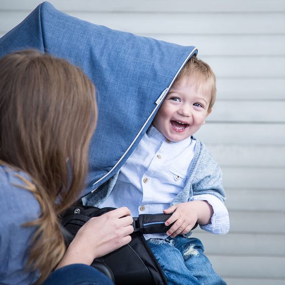 Hauck Kinderwagen-Set Atlantic Plus Trio Set - Melange Jeans Caviar