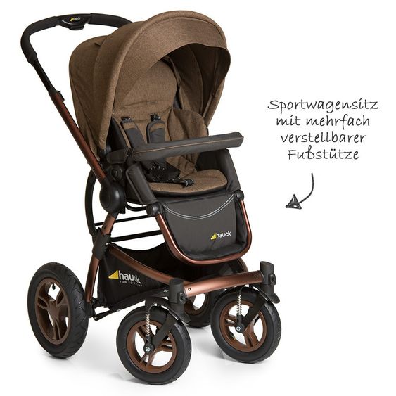 Hauck Kinderwagen-Set King Air Plus Trio Set - Melange Chocolate