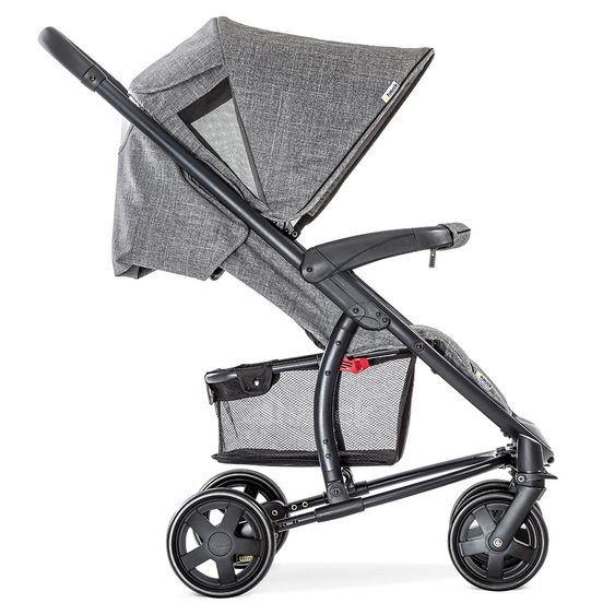 Hauck Kinderwagen-Set Malibu 4 Trioset inkl. Babywanne, Autositz und Sportwagen - Melange Grey