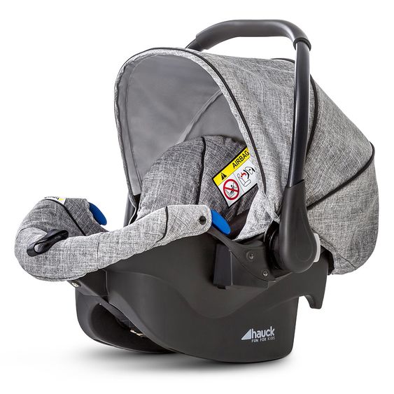 Hauck Kinderwagen-Set Malibu 4 Trioset inkl. Babywanne, Autositz und Sportwagen - Melange Grey