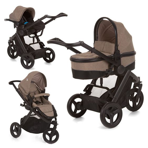 Hauck Kinderwagen-Set Maxan 3 Plus Trio Set - Melange Sand