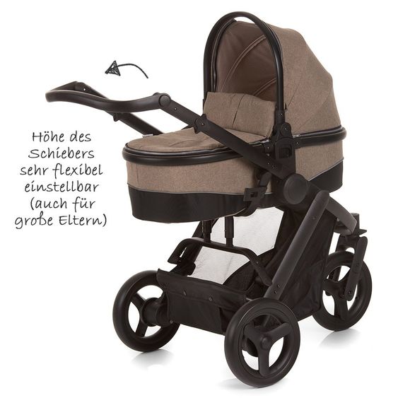 Hauck Kinderwagen-Set Maxan 3 Plus Trio Set - Melange Sand