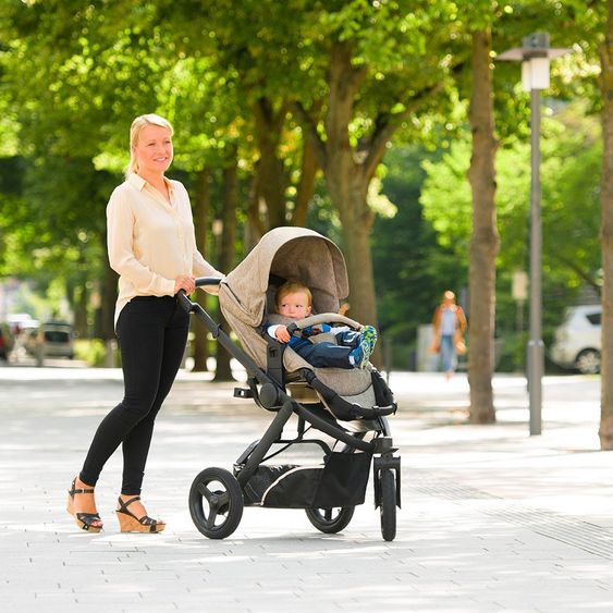 Hauck Kinderwagen-Set Maxan 3 Plus Trio Set - Melange Sand