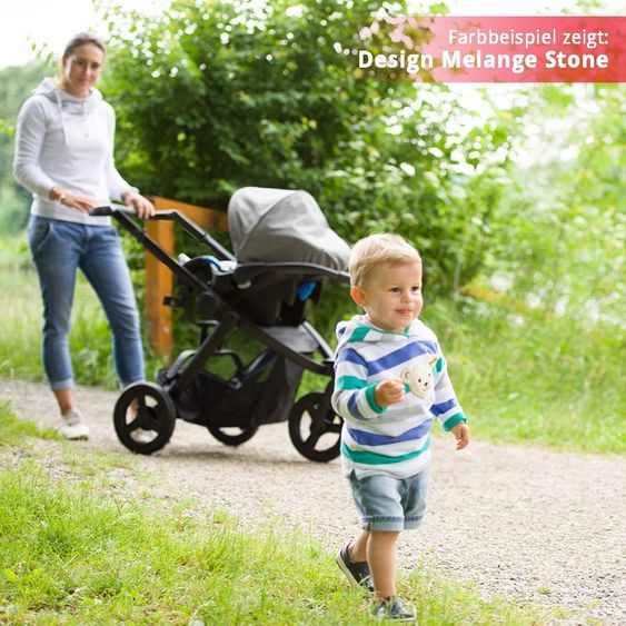 Hauck Kinderwagen-Set Maxan 3 Plus Trio Set - Melange Sand