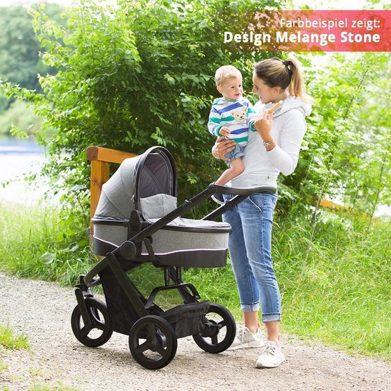 Hauck Kinderwagen-Set Maxan 3 Plus Trio Set - Melange Sand