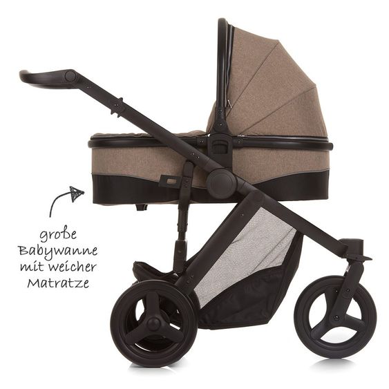 Hauck Kinderwagen-Set Maxan 3 Plus Trio Set - Melange Sand