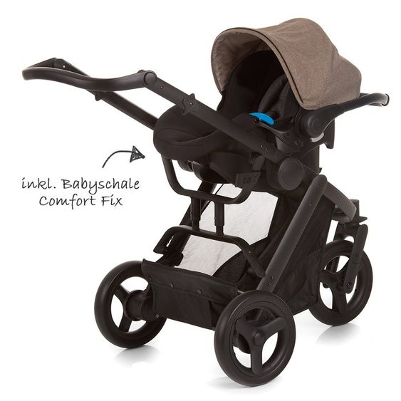 Hauck Kinderwagen-Set Maxan 3 Plus Trio Set - Melange Sand