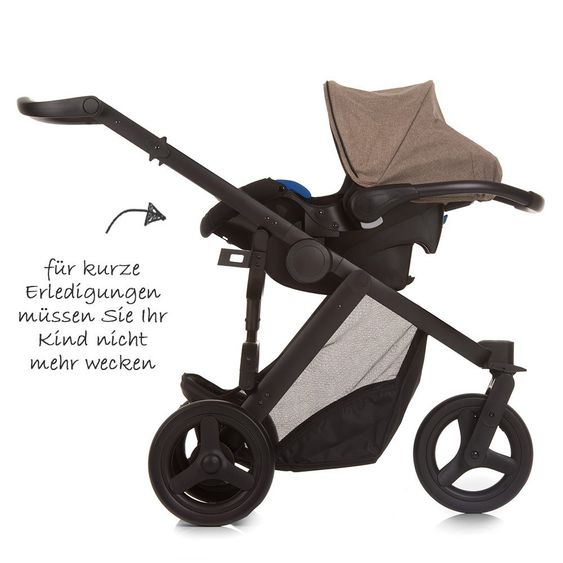 Hauck Kinderwagen-Set Maxan 3 Plus Trio Set - Melange Sand