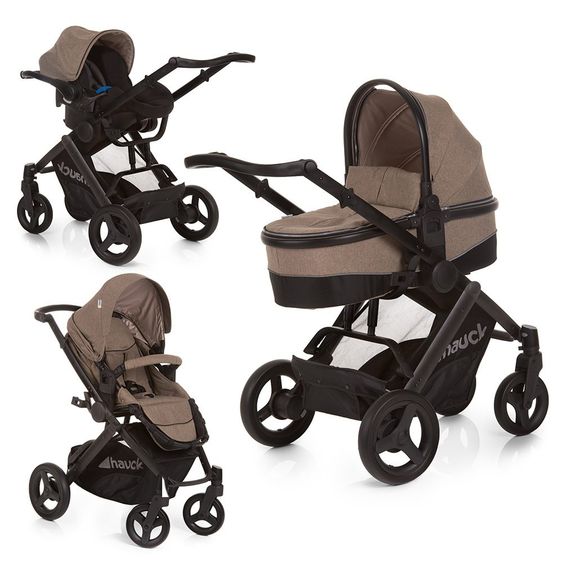 Hauck Kinderwagen-Set Maxan 4 Plus Trio Set - Melange Brown
