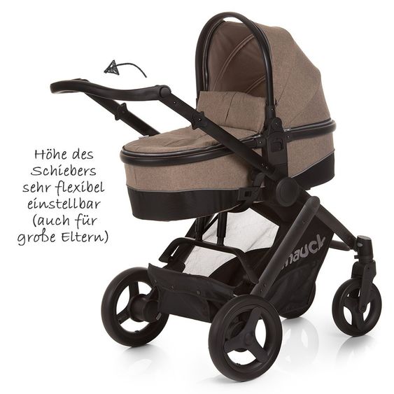 Hauck Kinderwagen-Set Maxan 4 Plus Trio Set - Melange Brown