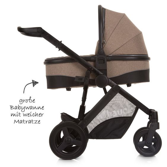 Hauck Kinderwagen-Set Maxan 4 Plus Trio Set - Melange Brown