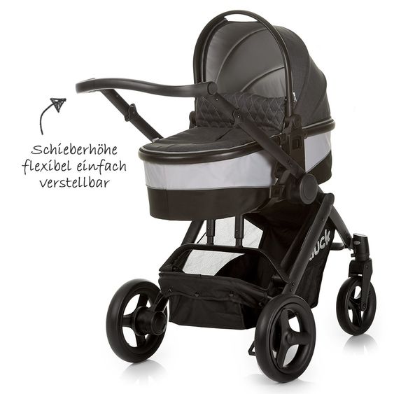 Hauck Kinderwagen-Set Maxan 4 Plus Trio Set - Melange Charcoal