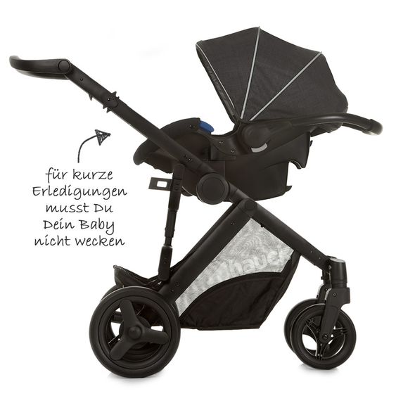 Hauck Kinderwagen-Set Maxan 4 Plus Trio Set - Melange Charcoal