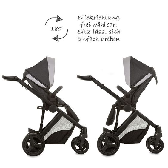 Hauck Kinderwagen-Set Maxan 4 Plus Trio Set - Melange Charcoal