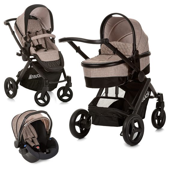 Hauck Kinderwagen-Set Maxan 4 Plus Trio Set - Melange Sand