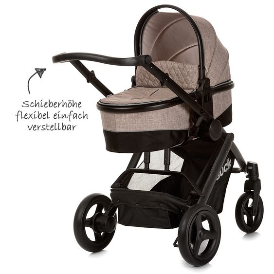 Hauck Kinderwagen-Set Maxan 4 Plus Trio Set - Melange Sand