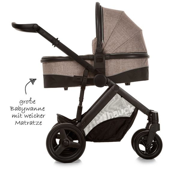 Hauck Kinderwagen-Set Maxan 4 Plus Trio Set - Melange Sand