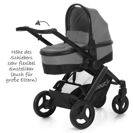 Hauck Set passeggino Maxan 4 Plus Trio - Pietra Melange
