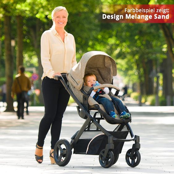 Hauck Set passeggino Maxan 4 Plus Trio - Pietra Melange