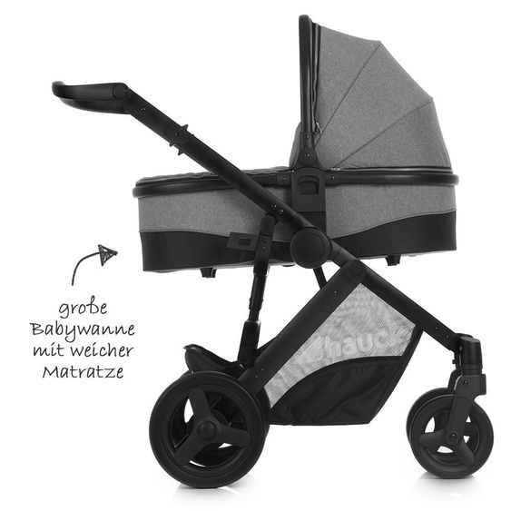 Hauck Set passeggino Maxan 4 Plus Trio - Pietra Melange