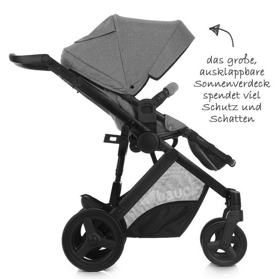 Hauck Set passeggino Maxan 4 Plus Trio - Pietra Melange