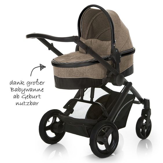 Hauck Stroller Set Maxan 4 Trio Set - Melange Beige