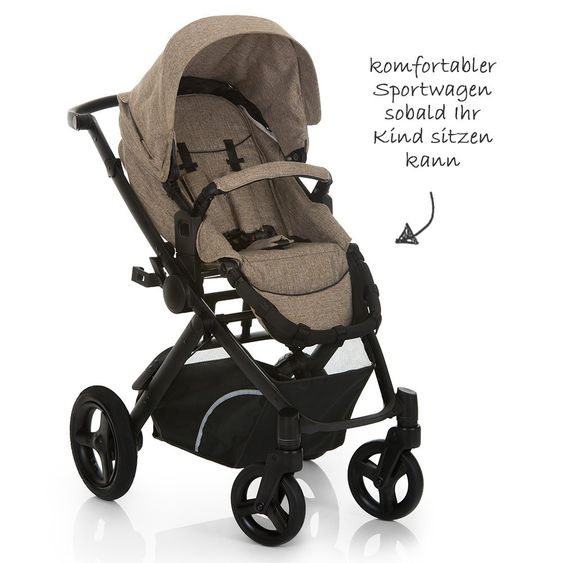 Hauck Stroller Set Maxan 4 Trio Set - Melange Beige