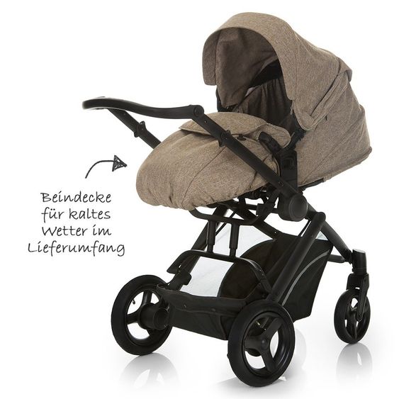 Hauck Stroller Set Maxan 4 Trio Set - Melange Beige