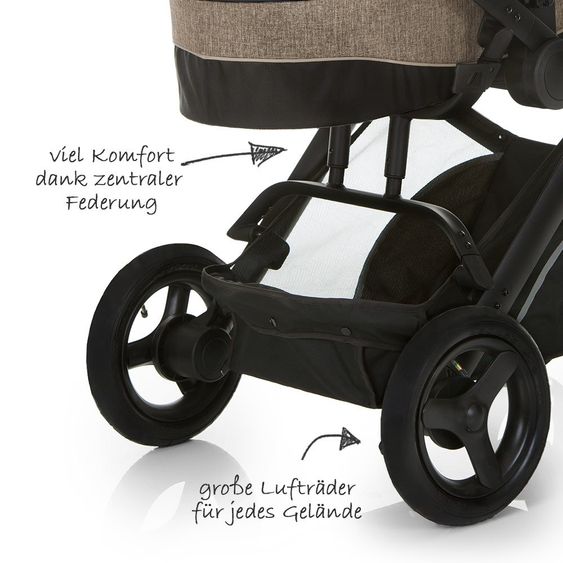 Hauck Stroller Set Maxan 4 Trio Set - Melange Beige