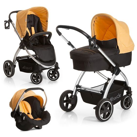 Hauck Kinderwagen-Set Priya Trio Set - Caviar Banana