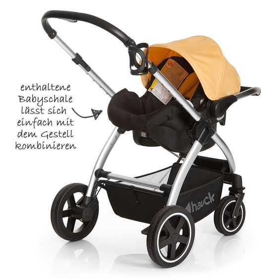 Hauck Kinderwagen-Set Priya Trio Set - Caviar Banana