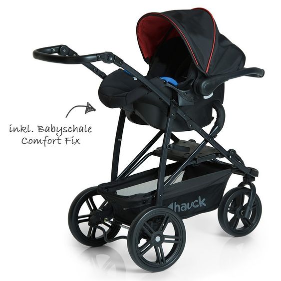 Hauck Kinderwagen-Set Rapid 3 Plus Trio Set - Caviar/Tango