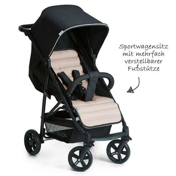 Hauck Kinderwagen-Set Rapid 4 Plus Trio Set - Caviar Beige