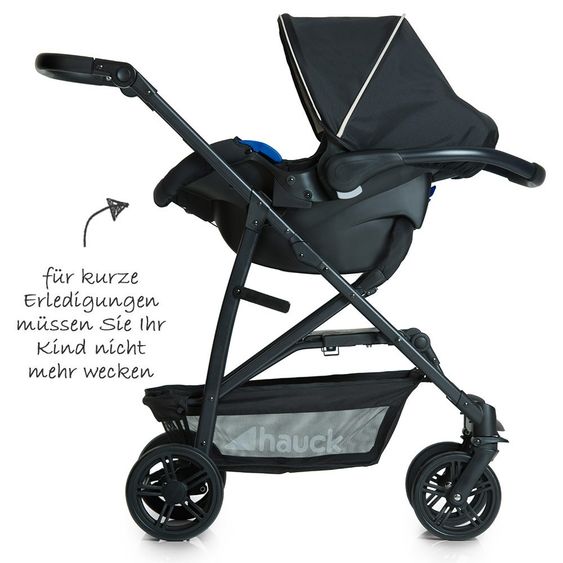 Hauck Kinderwagen-Set Rapid 4 Plus Trio Set - Caviar Beige