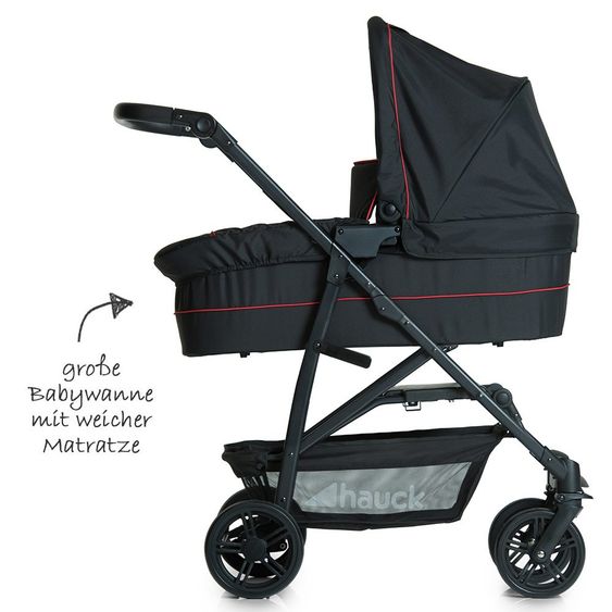 Hauck Kinderwagen-Set Rapid 4 Plus Trio Set - Caviar Tango