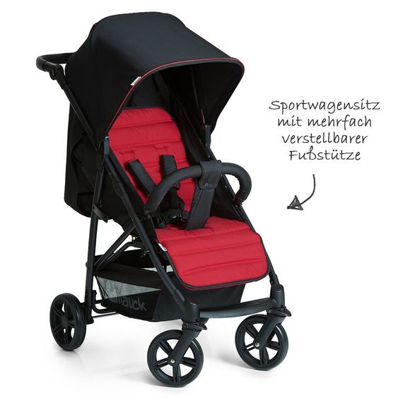 Hauck Kinderwagen-Set Rapid 4 Plus Trio Set - Caviar Tango