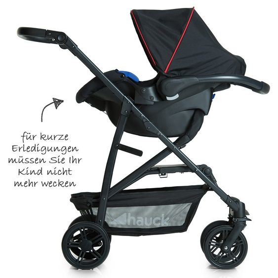 Hauck Kinderwagen-Set Rapid 4 Plus Trio Set - Caviar Tango