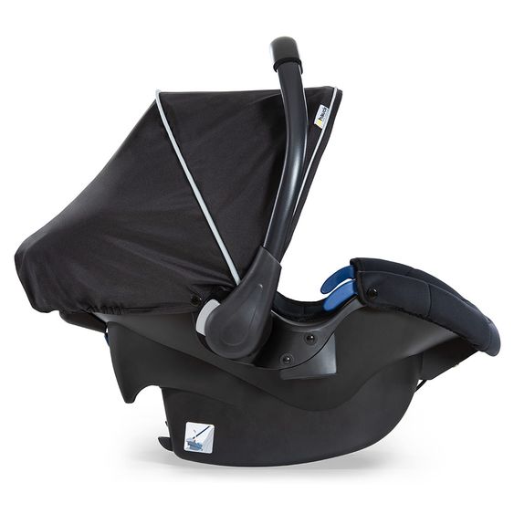 Hauck Kinderwagen-Set Rapid 4 Plus Trio Set mit Babywanne, Autositz und Sportwagen (bis 25 kg) - Caviar Black