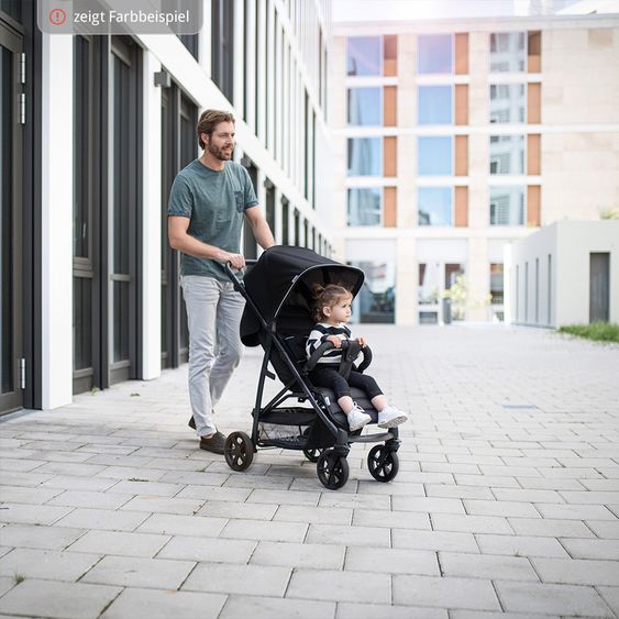 Hauck Kinderwagen-Set Rapid 4 Plus Trio Set mit Babywanne, Autositz und Sportwagen (bis 25 kg) - Denim Grey